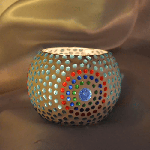 Glass Mosaic Decorative Votive