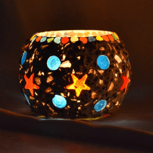 Glass Mosaic Decorative Votive