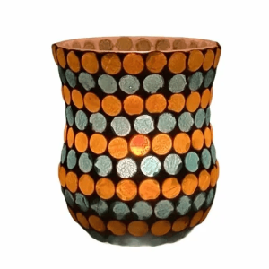 Mosaic Glass Tealight Candle Holdar