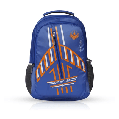 Blue Polyester Casual Backpack
