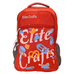 Red Polyester Casual Backpack