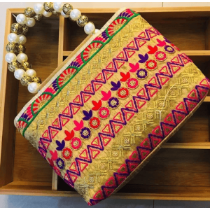 Embroidered Designer Zipper Bags