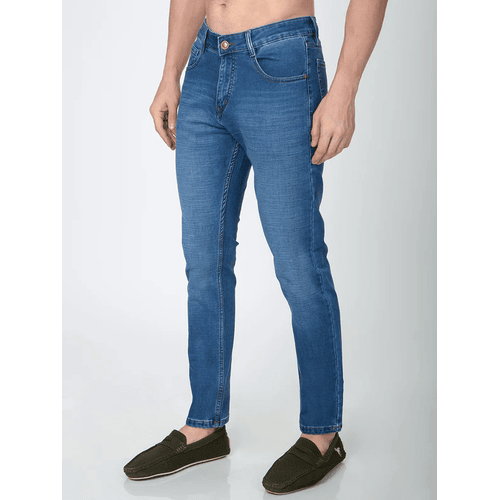 Narrow Fit Blue Denim for Men