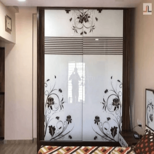 Lacquer Glass Sliding Wardrobe