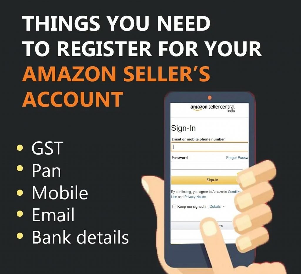 things you need to register for your amazon seller's account