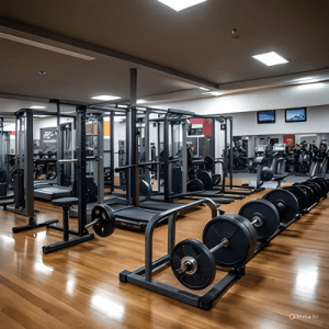 Full Gym Equipment Setup