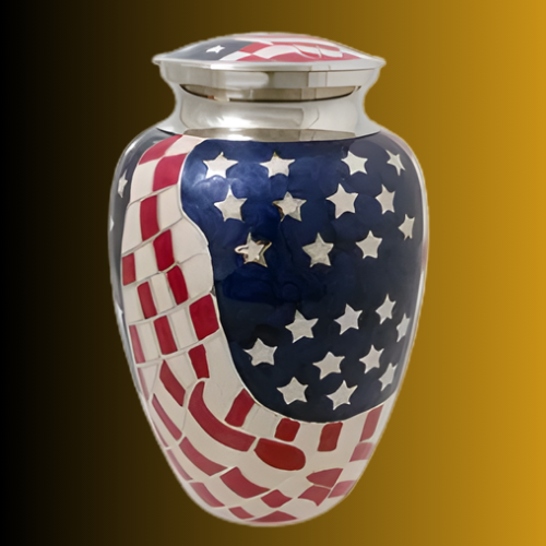 American Flag Funeral Urns