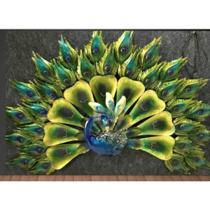 Dancing Peacock Wall Decor