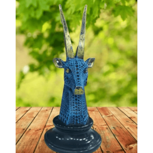 Resin Deer Head Table Statue