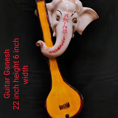 Ganesha Inspired Wooden Tanpura Sculpture
