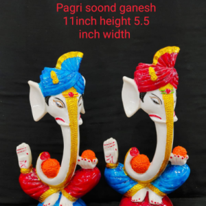 Pagdi Soond Ganesha Statue Pair