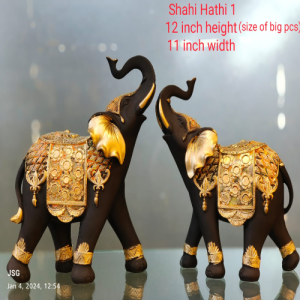Shahi Hathi 1 Elephant Statue Pair