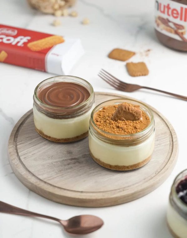 Biscoff cheese jar cakes