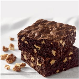 Dry walnut brownie
