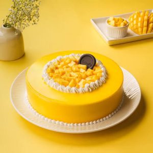 Fresh mango cake