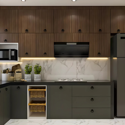 Traditional L-Shaped Kitchen Design
