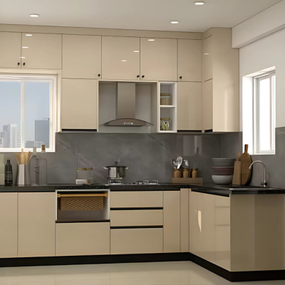 Contemporary L-Shaped Kitchen Design