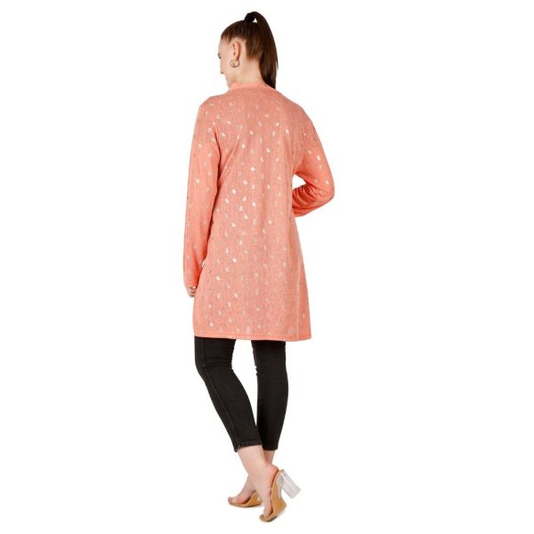 Stylish peach shrug for women