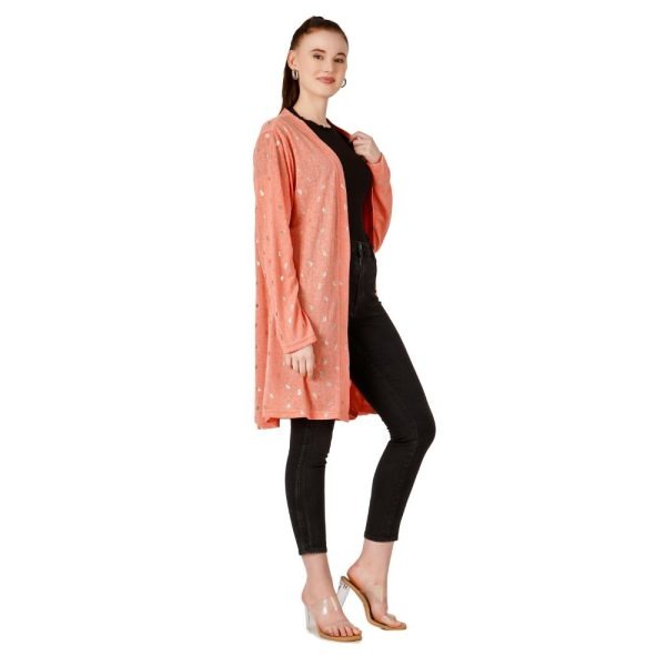 Stylish peach shrug for women