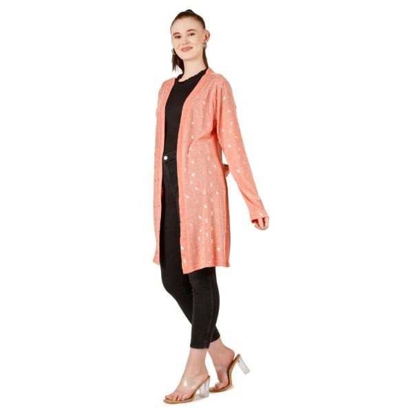 Stylish peach shrug for women